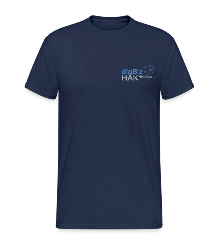digBiz T-Shirt | Druck | dunkelblau